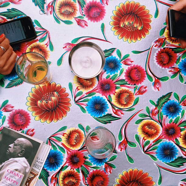 Flowery table