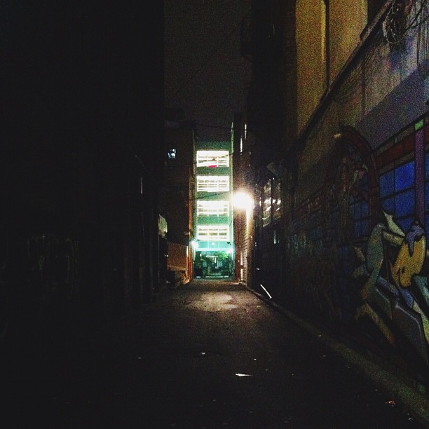 Dark alleyway